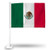 Mexico National Soccer Team Car Flag, with White Pole