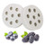 2Pcs Blueberry & Raspberry Silicone Fondant Molds, Mulberry Gum Paste Chocolate Candy Mold Cake Cupcake Decorating Tools