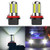 Extreme Bright H11 LED Fog Lights High Power H11 6000K White H11 LED Bulb Compatible with H11LL H8LL H8 H16 H11 Fog Lights Lamp Bulbs (Pack of 2Pcs)