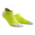 Men's Compression Socks - CEP No Show Socks 3.0, Lime/Light Grey IV