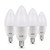 BATHEBRIGHT E12 Bulb Candelabra LED Bulbs 6W, 60 Watt Equivalent, Warm White 2700K LED Chandelier Bulbs, Candelabra Base, Non-Dimmable LED Lamp, 4 Pack Warm White 2700k