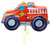 Fire Trucks Jumbo 33" Foil Balloon