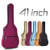 YiPaiSi 41 Inch Acoustic Guitar Bag, Waterproof 0.3inch Padded Gig Bag Guitar Case, Dual Adjustable Shoulder Strap Acoustic Guitar Gig Bag Backpack (Red)