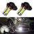 2Pcs 2000 Lumens Super Bright H10 9145 9140 9045 9040 LED Fog Light Bulbs with Projector for Fog or DRL Light, 33 SMD Bright White 6000k