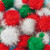 Baker Ross Christmas Glitter Pom Poms Value Pack  Ideal for Kids' Arts and Crafts, Gifts, Keepsakes and More (Pack of 100)