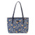 Signare Tapestry Shoulder Bag Tote Bag for Women with Jane Austen Blue (COLL-AUST)