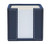 Memo Cube Holder, Blue, Faux Leather, Supplied with 1,000 Sheets of Paper