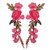 Ximkee 1 Pair Rose Sew Iron on Applique Embroidered Patches Rose