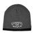 Guinness Beanie Hat with Silver Logo and Black Trim, Grey Colour