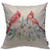 Mugod Throw Pillow Cover Watercolor Poinsettia Flowers Leaves and Red Cardinal Bird Home Decorative Square Pillow Case for Men Women Boy Gilrs Bedroom Livingroom Cushion Cover 18x18 Inch Pillowcase
