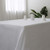 Zdada White Rectangle Polyester Tablecloth - 50x80'' Washable Polyester Tablecloth for Wedding Restaurant Party Banquet Decor
