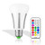 Lemonbest Dimmable 10W E27 RGBW LED Light Bulb IR Remote Control Colors Changing Party Stage LED Lamp Lighting (Silver)