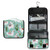 JOYPRINT Hanging Toiletry Bag Tropical Llama Alpaca Cactus Flower, Makeup Bag Cosmetic Bag Bathroom Travel Organizer Large for Women Girls