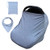 Stretchy Nursing Cover, Baby Car Seat Covers for Babies Boys Girls, Breathable Breastfeeding Scarf, Infant Carseat Canopy (Grey)