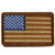 LiZMS Tactical Patch : USA Flag (Desert Tan) - Hook and Loop Fasteners