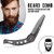 Stainless Steel Beard Comb Men's Hair, Beard and Mustache Styling Comb Folding Pocket Comb Antistatic Foldable Portable Moustache Comb Hair Combs Onkessy