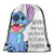 Yasia Lilo And Stitch Drawstring Backpack Sport Bag Gym Sack