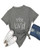 DANVOUY Womens T Shirt Casual Cotton Short Sleeve V-Neck Graphic T-Shirt Tops Tees Grey XX-Large
