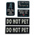 Set of 2 Service Dog/Ask to Pet Embroidered Tactical Morale Patch Badge for Dog Pet Tactical K9 Harness Vest (F-5pcs)