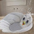 Baby Bath Cushion Sink Bather, Soft Quick Drying Bathtub Mat for Infant Bathing Tub Support, Machine Washable for 0-9 Months Newborn, Cute Eagle