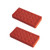 Silicone Lipstick Storage Box | Multi-grid Cosmetic Storage Box,Creative Lipstick Set,2PCS (Red)