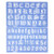 Helix old english alphabet stencil set - 30mm