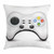 Lunarable Gamer Throw Pillow Cushion Cover, Modern Gamepad with Colorful Action Buttons with Joysticks and D-Pad, Decorative Square Accent Pillow Case, 26" X 26", Pale Grey