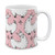 MUGBREW Pink Llama Pattern Ceramic Coffee Mug Tea Cup, 11 OZ