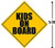 American Vinyl Magnetic Kids On Board Caution Sign Shaped Magnet (Magnetic Safety Parent)