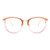 TIJN Blue Light Block Glasses Round Optical Eyewear Non-prescription Eyeglasses Frame for Women Men