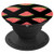 Watermelon Slices With Seeds Pattern Cool Black Background PopSockets Grip and Stand for Phones and Tablets