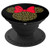Disney Minnie Mouse Dotted Gold Icon on Black PopSockets Grip and Stand for Phones and Tablets