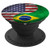 USA and Brazil Yin Yang - Brazilian American Flag PopSockets Grip and Stand for Phones and Tablets