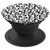 White with Black hand drawn brush stroke doodles PopSockets Grip and Stand for Phones and Tablets