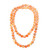Shop LC Delivering Joy Beads Strand Endless Necklace for Women Orange Shell Fashion Jewelry 46"