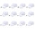 Gelante Plain Blank Baseball Caps Adjustable Back Strap Wholesale LOT 12 Pack 001-White