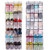 Colleer Shoe Organizer Over Door, 24 Large Pocket Hanging Shoe Holder Closet Shoes Hanger with 4 Metal Hooks (Mesh)