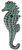Moby Dick Antiqued Finish Cast Iron Seahorse Sea Wall Hook 693