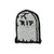 RIP Tombstone Small Iron On Embroidered Patch