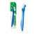 GUM Denture Brush, Flat Bristled Head, For Removable Dentures and Acrylic Retainers (Pack of 6)