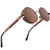 CGID E72 Retro Steampunk Style Inspired Round Metal Circle Polarized Sunglasses for Women Men