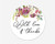 with Love and Thanks Stickers, Wedding and Bridal Shower Event Favor Labels (#379-019)