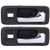 ECCPP Door Handles Interior Inside Inner Front Right Side for 1990 1991 1992 1993 for Honda Accord Black(2pcs)