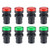 uxcell 8Pcs Red Green Indicator Light AC/DC 110V, 22mm Panel Mount, for Electrical Control Panel, HVAC, DIY Projects