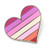 Compoco Lesbian Pride Pin Flag LGBTQ Gay Heart Flag Lapel Pin