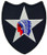 United States Army 2nd Infantry Division, Full Color, Embroidered Patch with Iron-On Adhesive