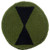 United States Army 7th Infantry Division, Green and Black, Embroidered Patch with Iron-On Adhesive