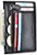 Slim Wallet RFID Front Pocket Wallet Minimalist Secure Thin Credit Card Holder (Black with Zipper)