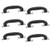 Antrader 6-Pack Plastic 150mm Long Luggage Trunk Pull Handle Suitcase Side Holder Black
