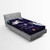 Ambesonne Universe Fitted Sheet, I Love You to The Edge of The Galaxy Typography with Astronauts, Soft Decorative Fabric Bedding All-Round Elastic Pocket, Twin Size, Navy Blue